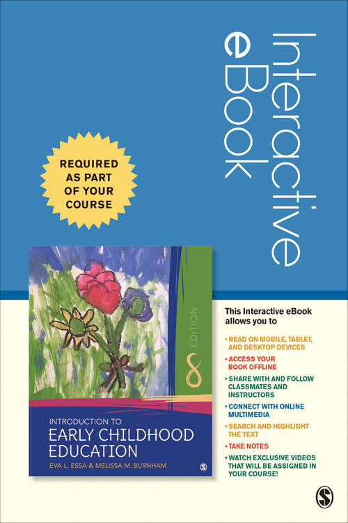 Book cover of Introduction to Early Childhood Education - Interactive eBook (Eighth Edition)