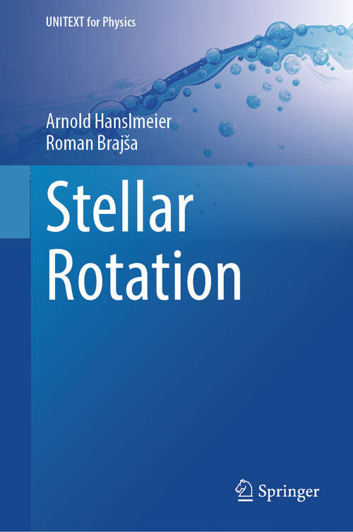 Book cover of Stellar Rotation (2024) (UNITEXT for Physics)