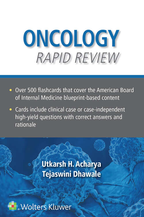 Book cover of Oncology Rapid Review Flash Cards