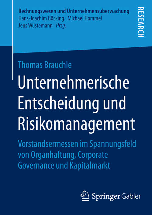 Book cover of Unternehmerische Entscheidung und Risikomanagement