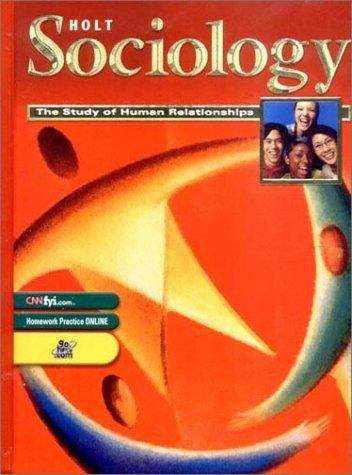 Book cover of Holt Sociology: The Study of Human Relationships