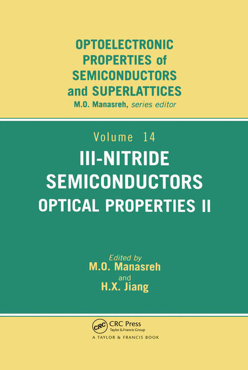 Book cover of III-Nitride Semiconductors: Optical Properties