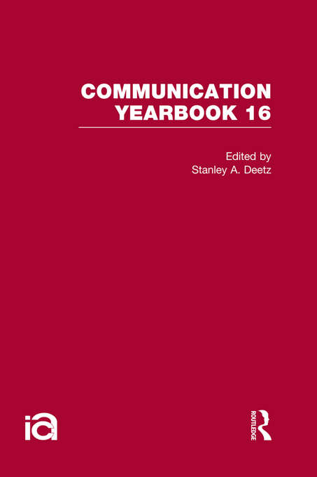 Book cover of Communication Yearbook 16