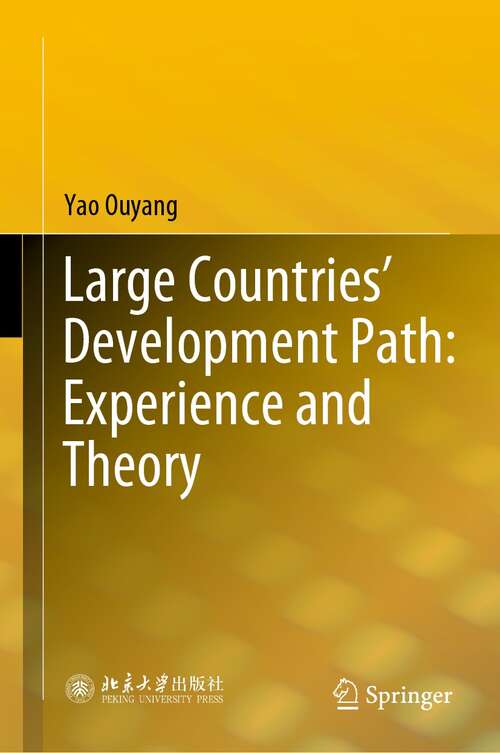 Book cover of Large Countries’ Development Path: Experience and Theory (1st ed. 2022)