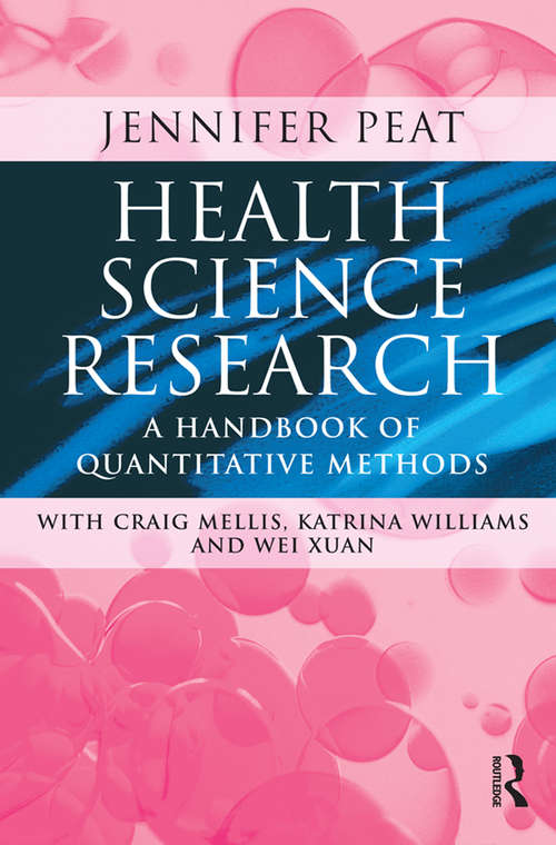 Book cover of Health Science Research: A handbook of quantitative methods
