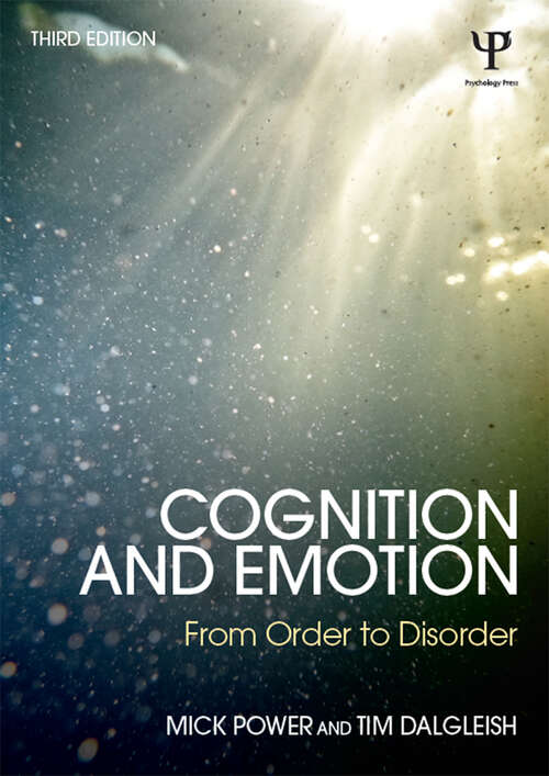 Book cover of Cognition and Emotion: From order to disorder (3)