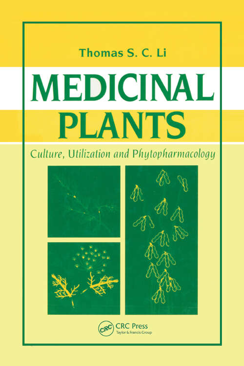 Book cover of Medicinal Plants: Culture, Utilization and Phytopharmacology