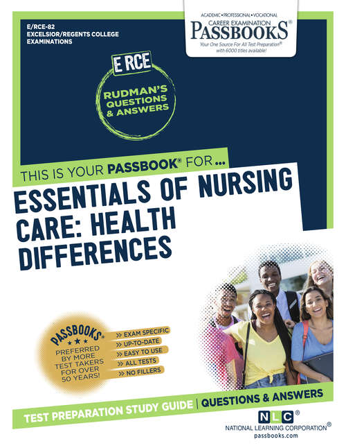 Book cover of Essentials of Nursing Care: Health Differences: Passbooks Study Guide (Excelsior/Regents College Examination Series)