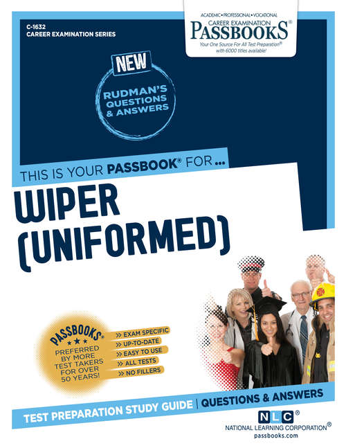 Book cover of Wiper (Uniformed): Passbooks Study Guide (Career Examination Series)