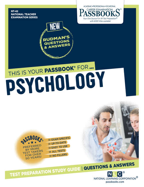 Book cover of PSYCHOLOGY: Passbooks Study Guide (National Teacher Examination Series (NTE): Vol. Upft-21)