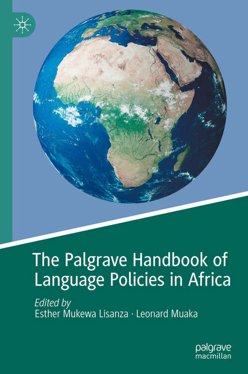 Book cover of The Palgrave Handbook of Language Policies in Africa (2024)