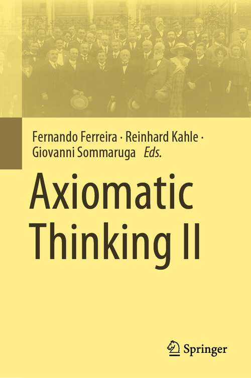 Book cover of Axiomatic Thinking II (1st ed. 2022)