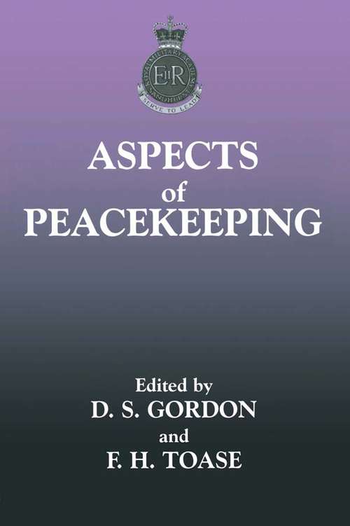 Book cover of Aspects of Peacekeeping (The Sandhurst Conference Series)