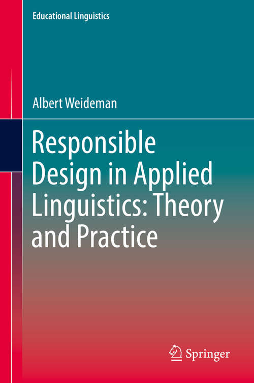 Book cover of Responsible Design in Applied Linguistics: Theory and Practice