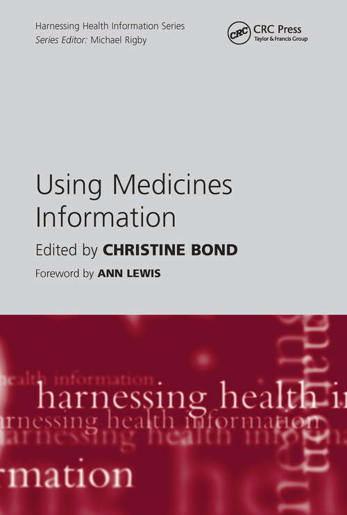 Book cover of Using Medicines Information