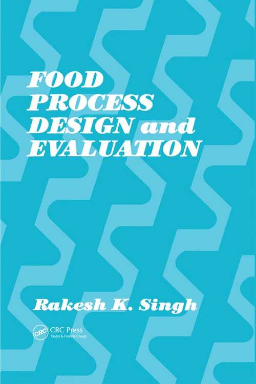 Book cover of Food Process Design and Evaluation