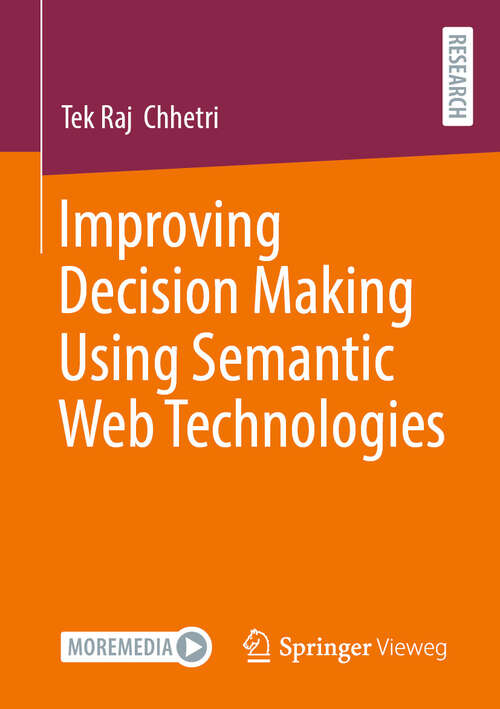 Book cover of Improving Decision Making Using Semantic Web Technologies