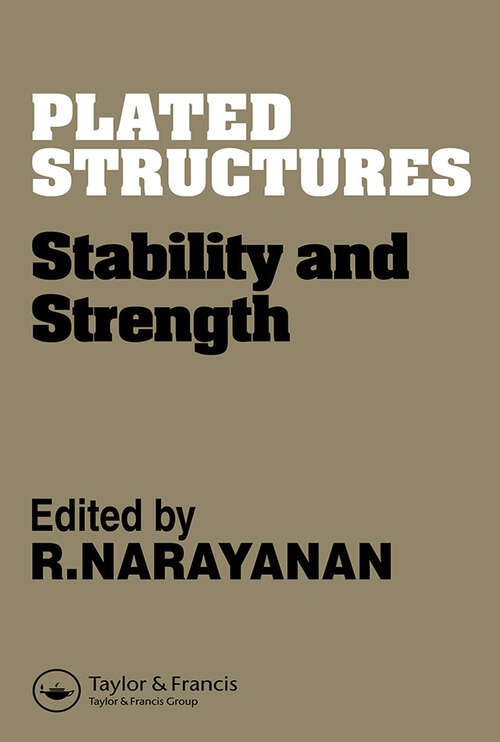 Book cover of Plated Structures: Stability and strength (1)