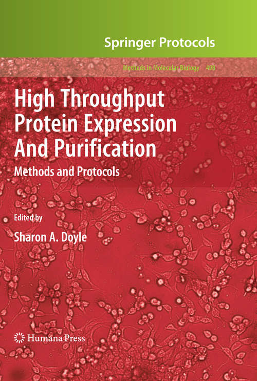 Book cover of High Throughput Protein Expression and Purification