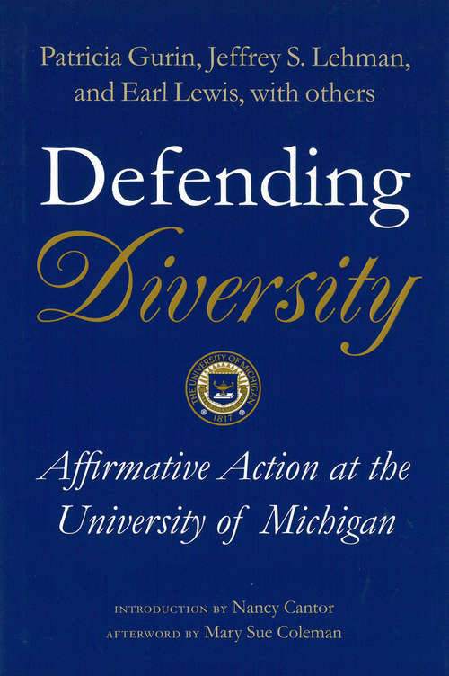 Book cover of Defending Diversity