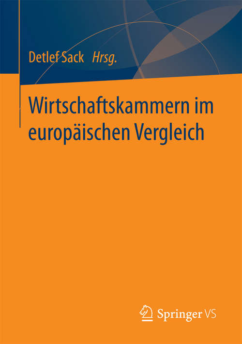 Book cover of Wirtschaftskammern im europäischen Vergleich