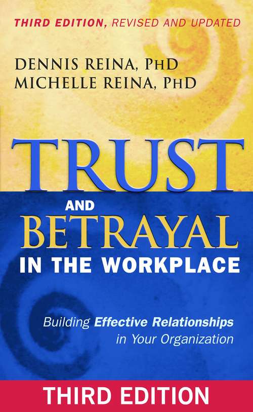 Book cover of Trust and Betrayal in the Workplace