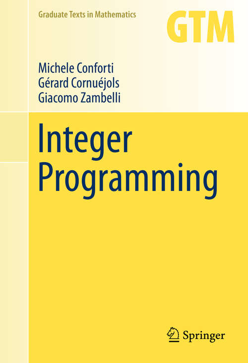 Book cover of Integer Programming