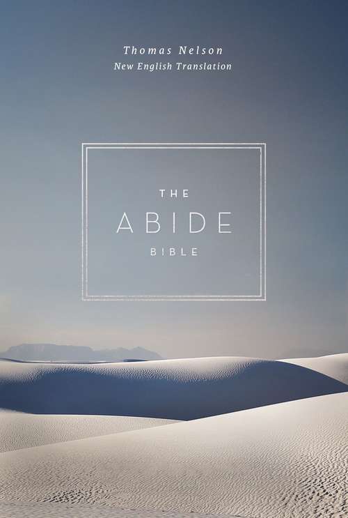 Book cover of NET, Abide Bible, Ebook: Holy Bible