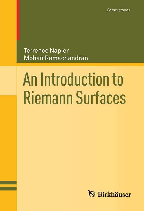 Book cover of An Introduction to Riemann Surfaces (Cornerstones)