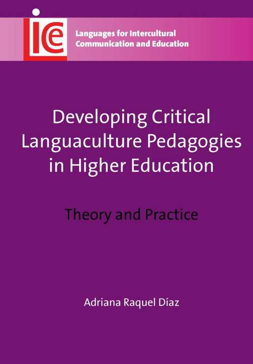 Book cover of Developing Critical Languaculture Pedagogies in Higher Education