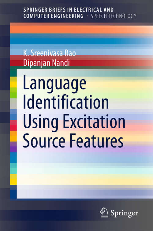 Book cover of Language Identification Using Excitation Source Features