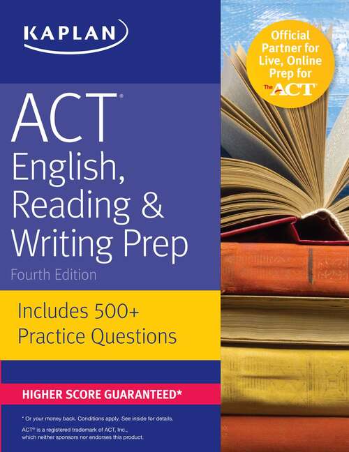 Book cover of ACT English, Reading & Writing Prep: Includes 500+ Practice Questions