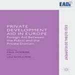 Book cover of Private Development Aid in Europe