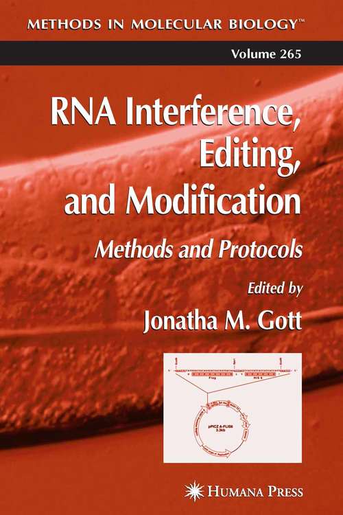 Book cover of RNA Interference, Editing, and Modification