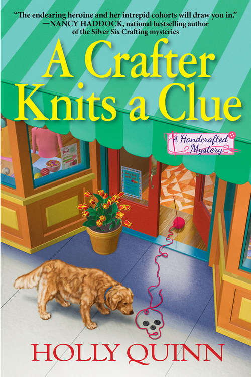 Book cover of A Crafter Knits a Clue (A Handcrafted Mystery #1)