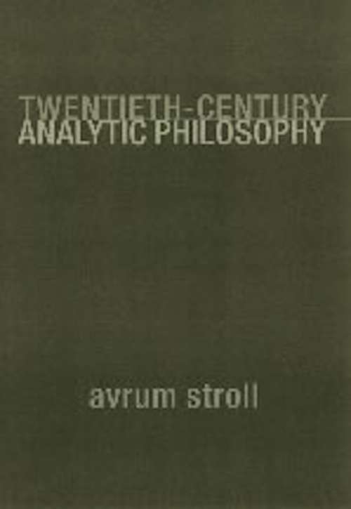 Book cover of Twentieth-Century Analytic Philosophy