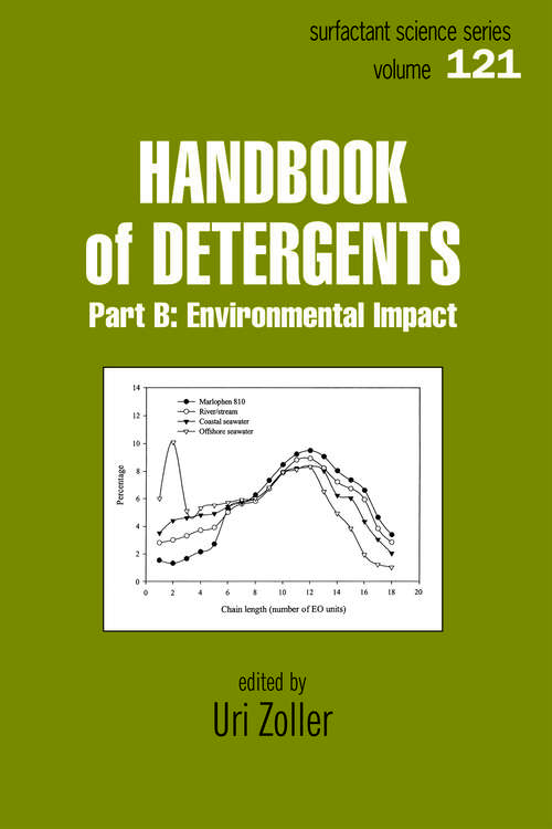 Book cover of Handbook of Detergents, Part B: Environmental Impact (1)