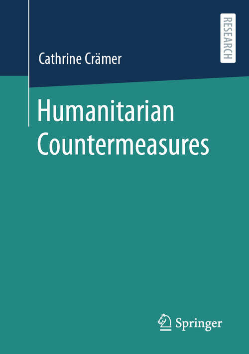 Book cover of Humanitarian Countermeasures (2024)