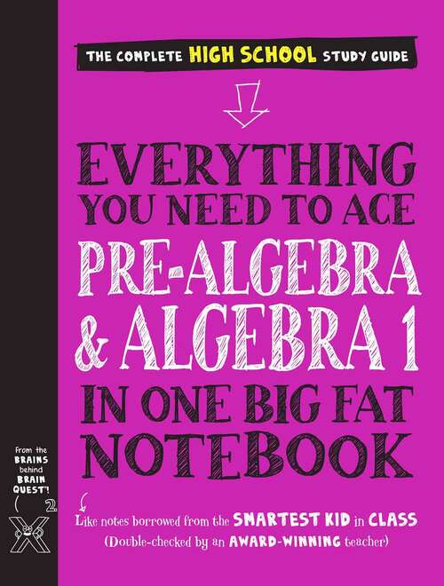Book cover of Everything You Need to Ace Pre-Algebra and Algebra I in One Big Fat Notebook (Big Fat Notebooks Series)