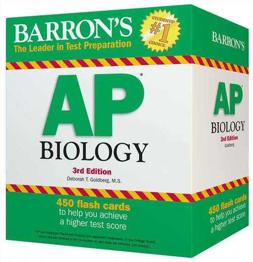 Book cover of AP Biology Flash Cards (Third Edition)