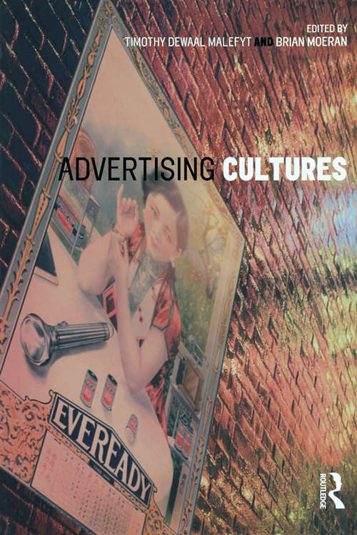 Book cover of Advertising Cultures