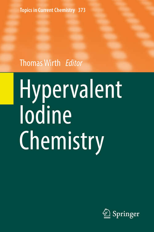 Book cover of Hypervalent Iodine Chemistry