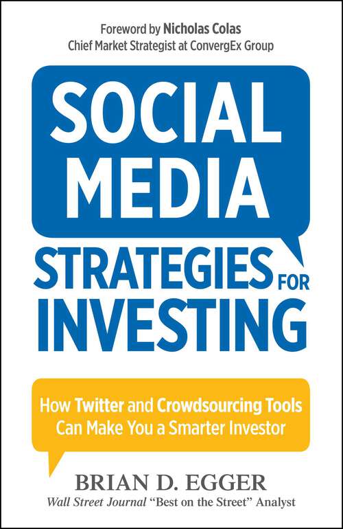 Book cover of Social Media Strategies for Investing