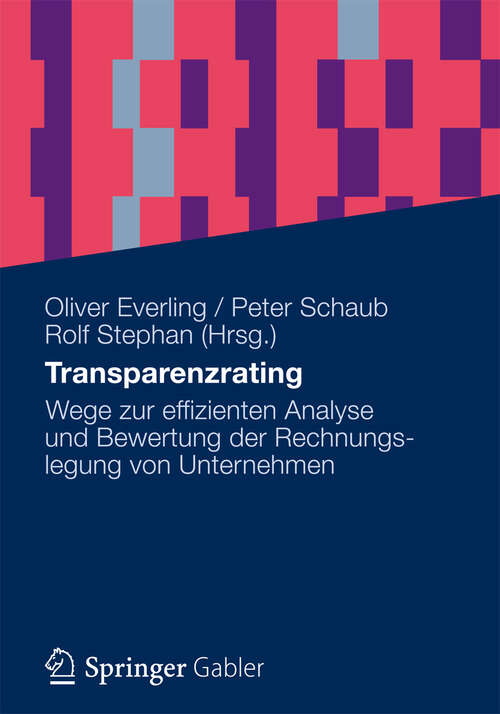 Book cover of Transparenzrating