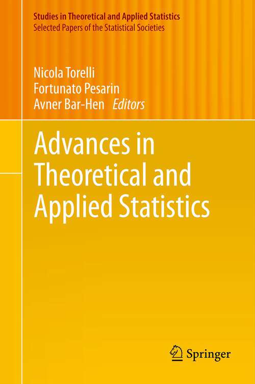 Book cover of Advances in Theoretical and Applied Statistics (Studies in Theoretical and Applied Statistics)