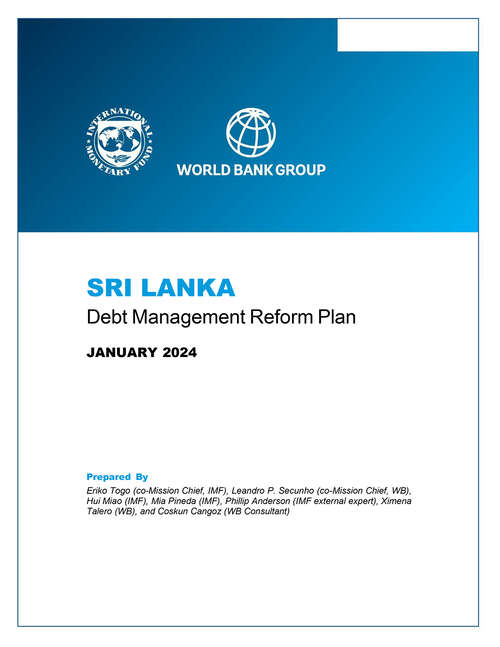 Book cover of Sri Lanka: Technical Assistance Report-Debt Management Reform Plan