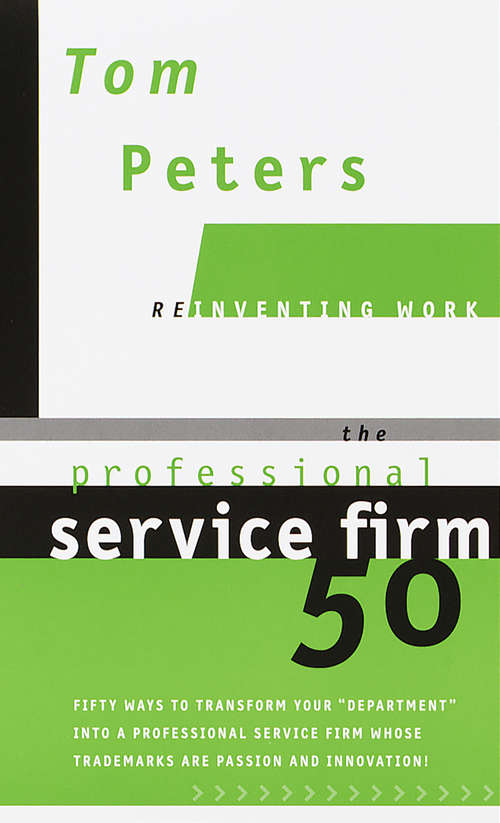 Book cover of The Professional Service Firm50
