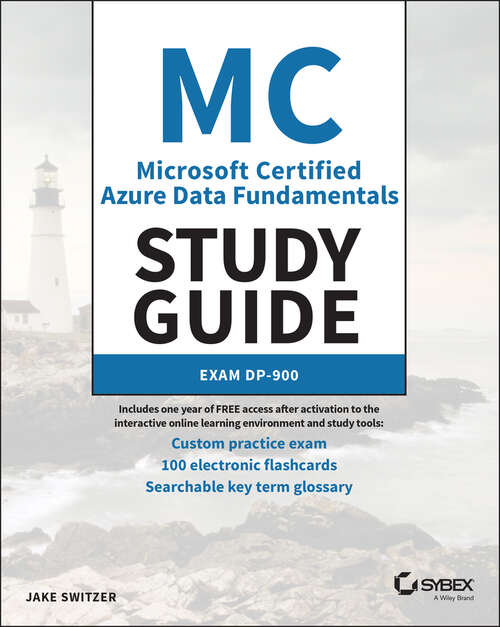 Book cover of Microsoft Certified Azure Data Fundamentals Study Guide: Exam DP-900