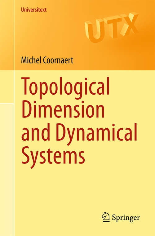 Book cover of Topological Dimension and Dynamical Systems