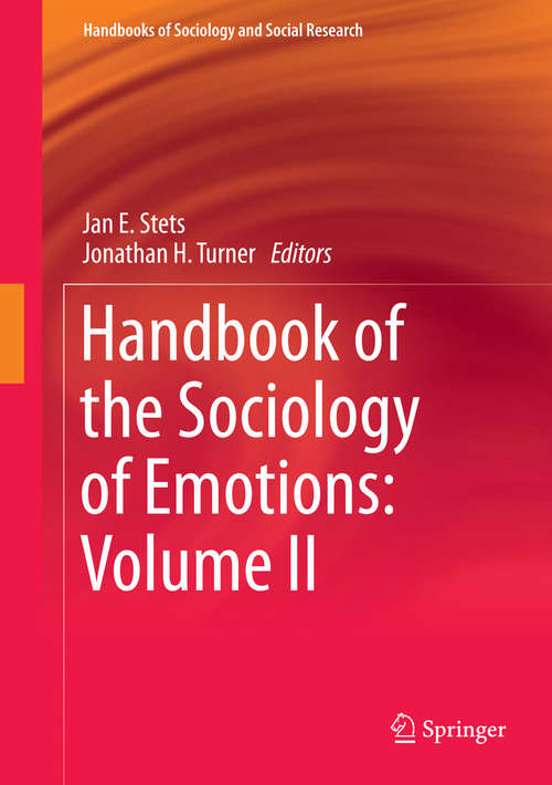 Book cover of Handbook of the Sociology of Emotions: Volume II